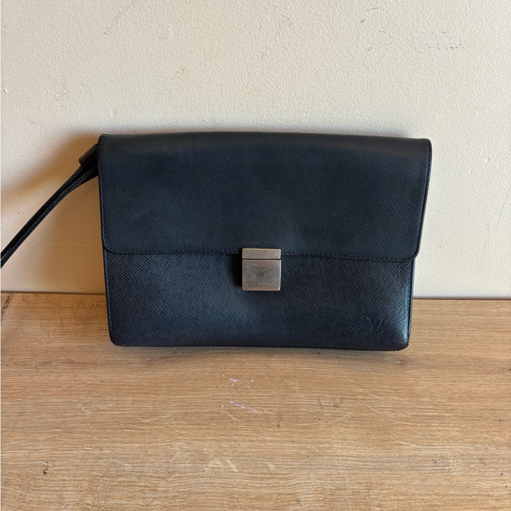 Authentic Louis Vuitton leather clutch